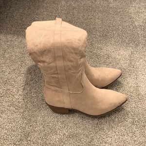 Tall brand new suede cowgirl boots